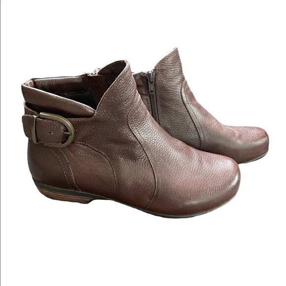WALKING Cradles  Ender Bootie: Brown Tumbled Leather, size 8.5 WW - Picture 9 of 10